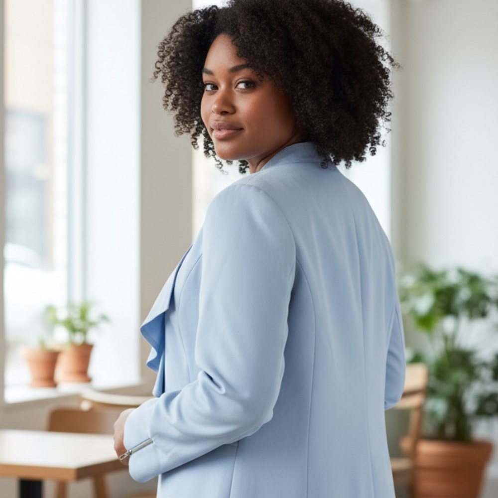 Light Blue Blazer tahari brand